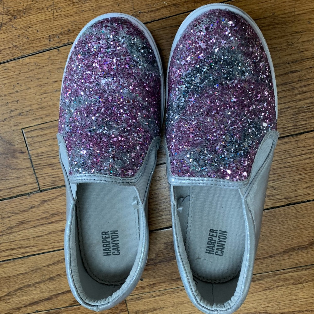 Sparkly Slip on Shoes